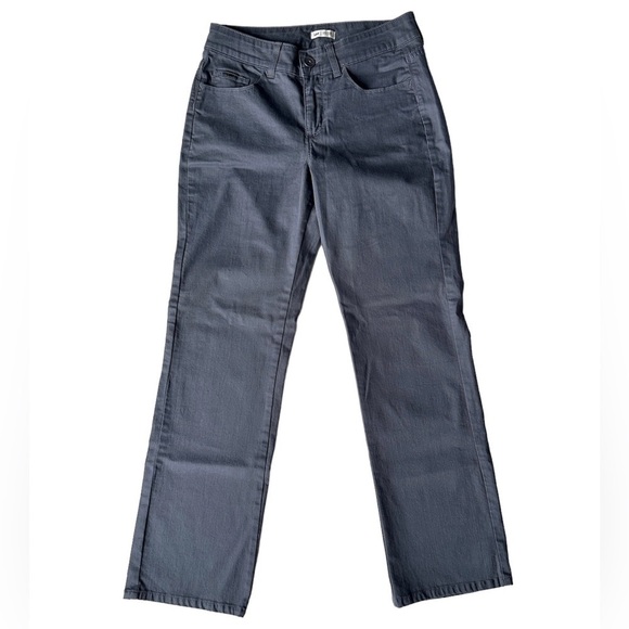 Lee Lower On The Waist Gray Mid Rise Stretch Casual Jean Style Pants Women’s 8 - Picture 1 of 8